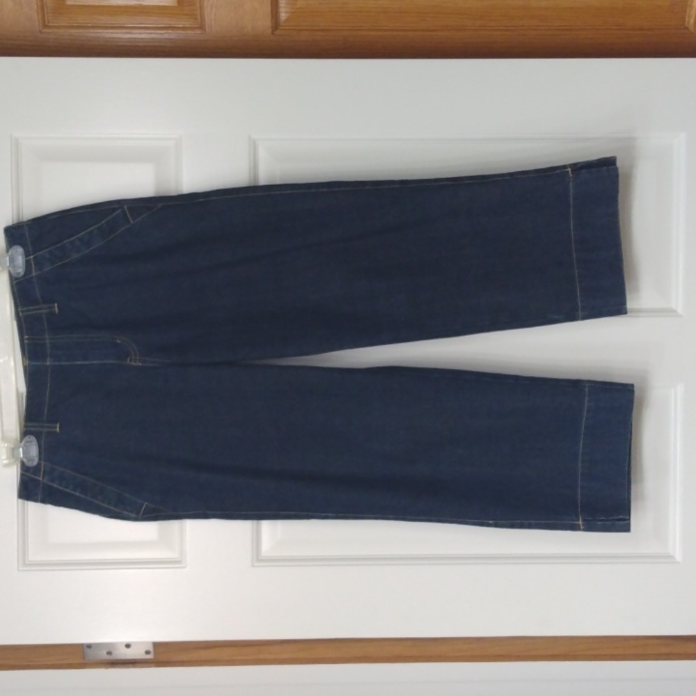 INDIGO PALMS BY TOMMY BAHAMA DARK WASH CROPPED JEANS SIZE 4 EUC